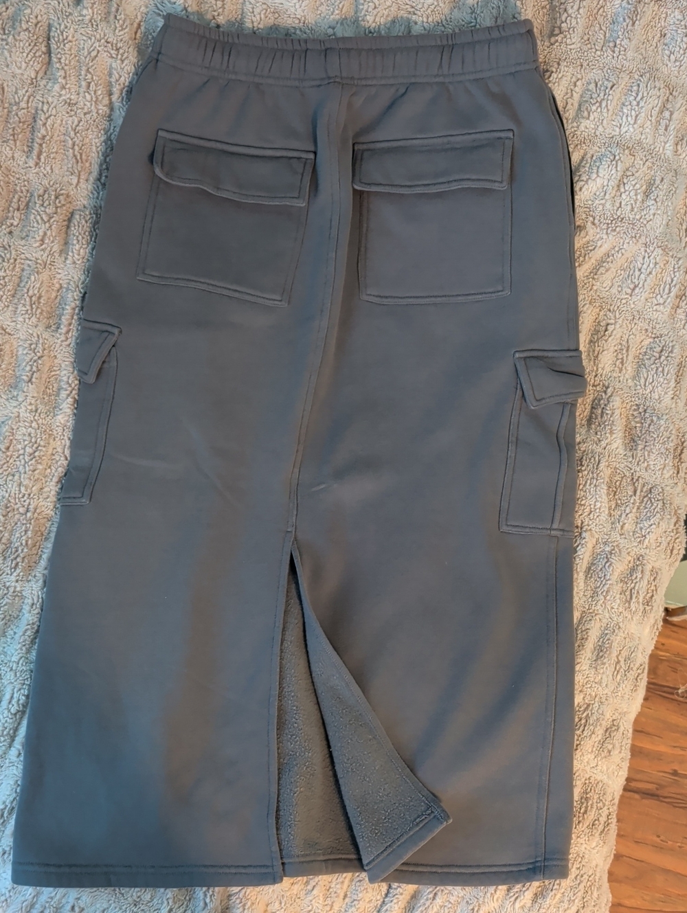 Charcoal Cargo Pencil Skirt